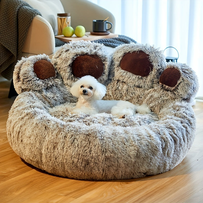 Pawfect Haven™ Bear Paw Pet Bed