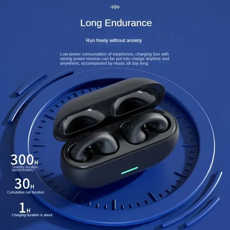 Clip Ear Music Noise Canceling Earbuds