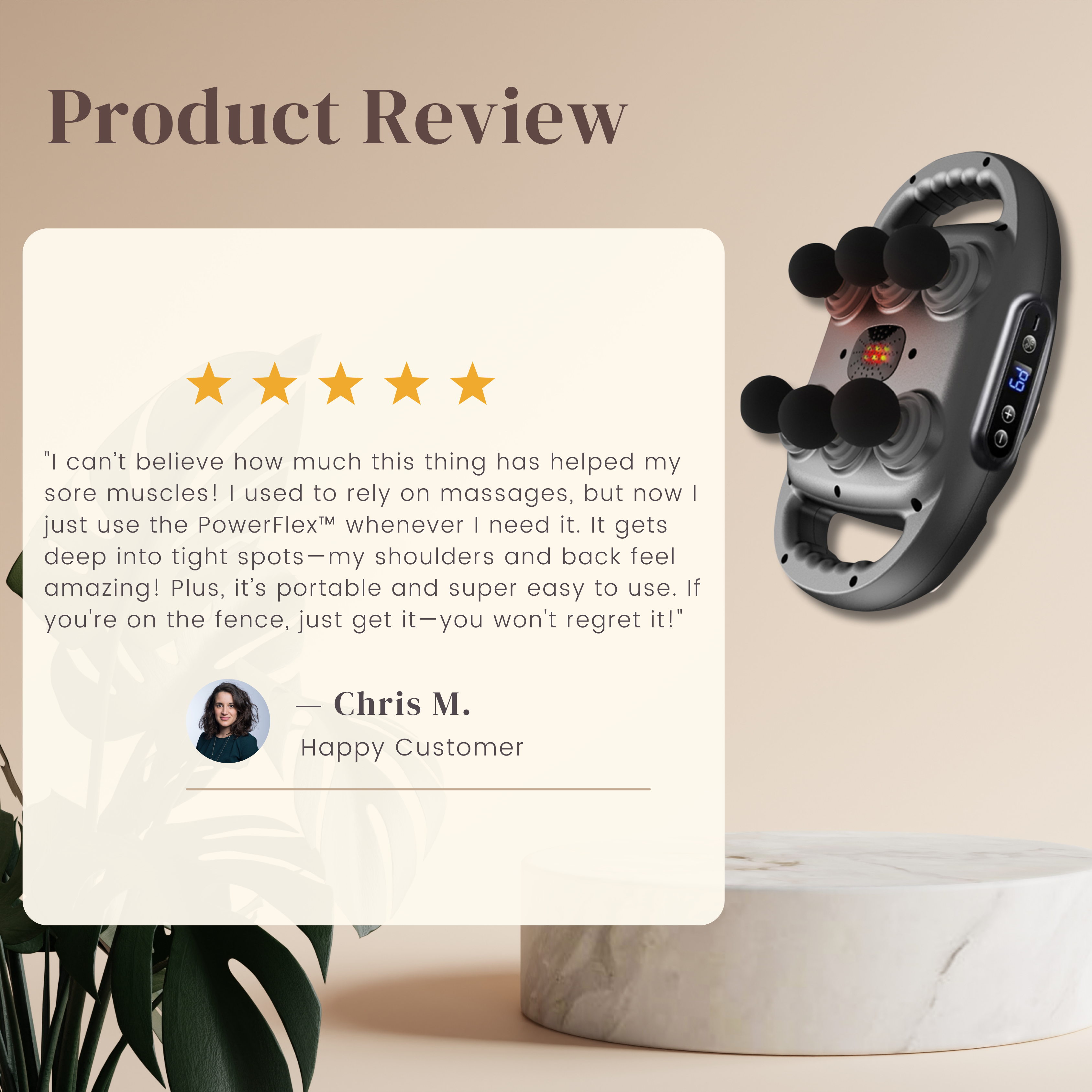 PowerFlex™ Deep Relief Massage Gun