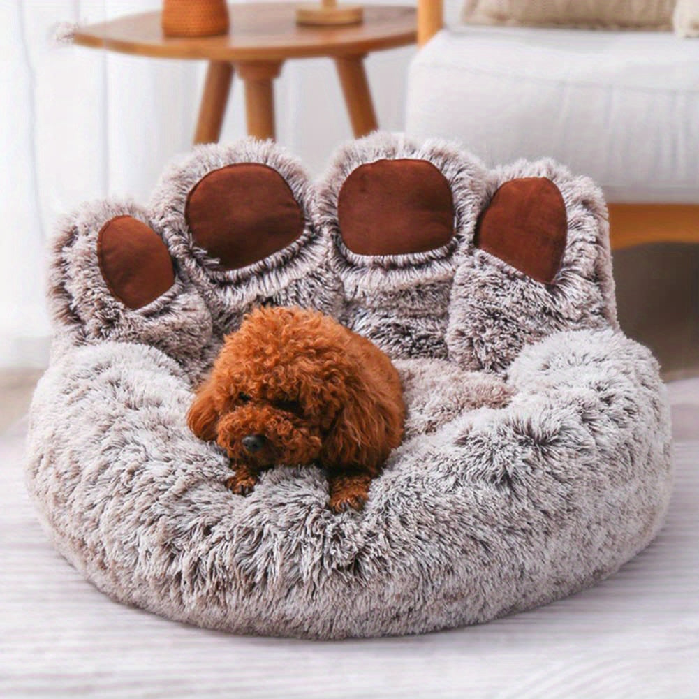 Pawfect Haven™ Bear Paw Pet Bed