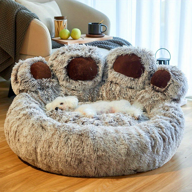 Pawfect Haven™ Bear Paw Pet Bed